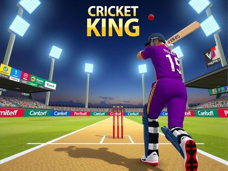 VR Cricket King - Immersive Cricket Experience VR Cricket King game cover showing virtual cricket match