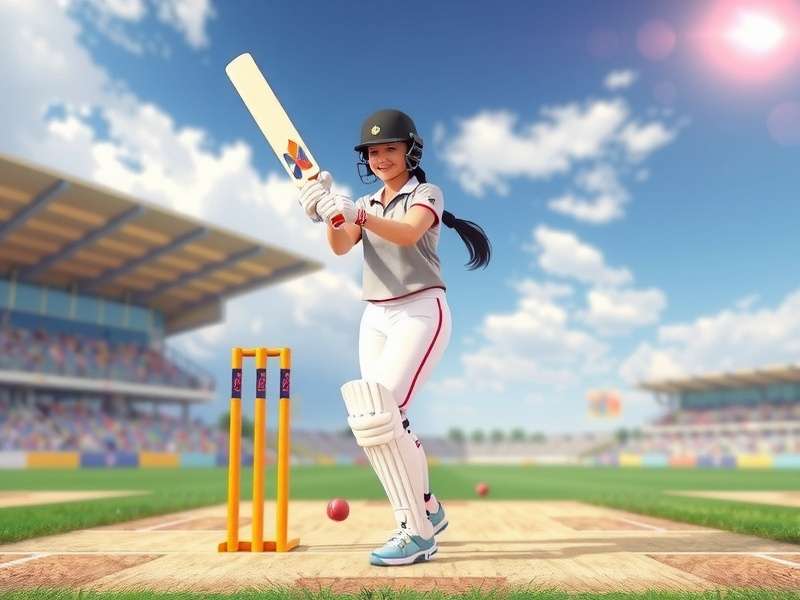 VR Cricket King - Upcoming Women's Cricket Mode Concept art for VR Cricket King women's cricket mode