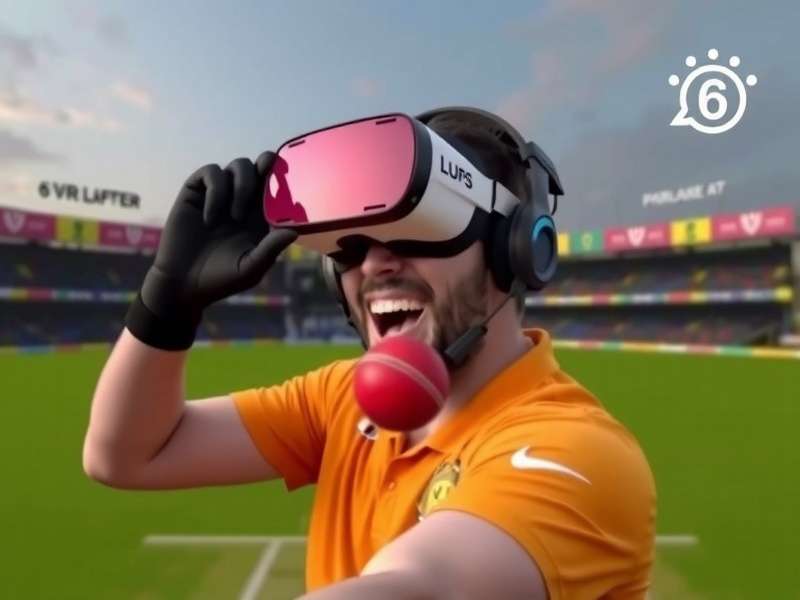 VR Cricket King Gameplay - Immersive Experience Player using VR headset to play VR Cricket King